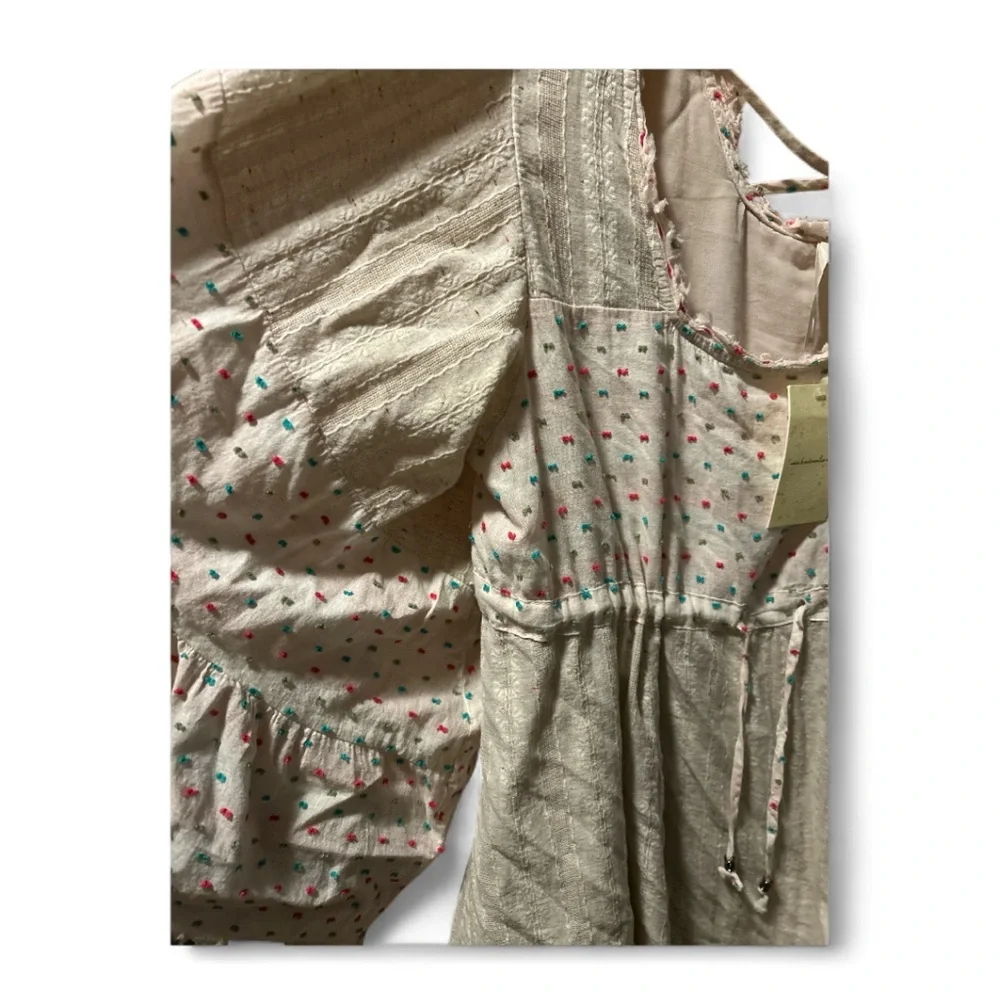 Kristin Miles Multicolor Polka Dot Top/Babydoll Dress, Size 3X - Picture 5 of 10